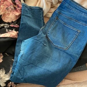J crew ripped jeans